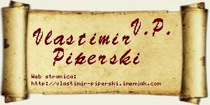 Vlastimir Piperski vizit kartica